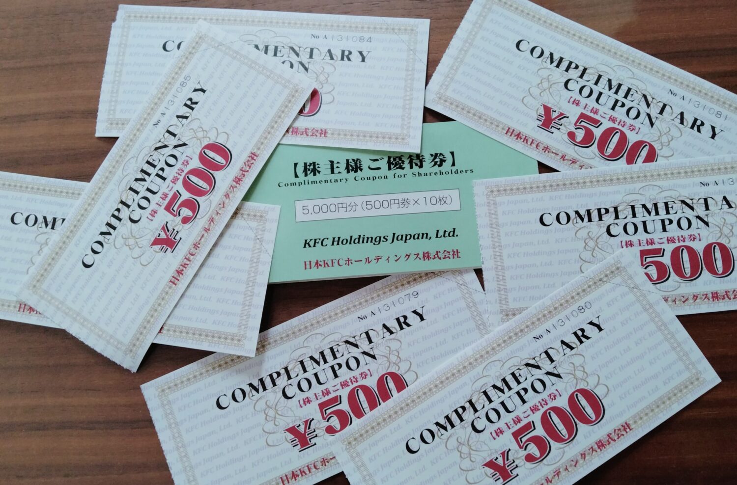 ケンタッキー 株主優待券 ケンタッキー 株主優待券［16枚］⁄8000円分⁄2024.3.31まで